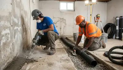 Topeka, KS basement waterproofing service for water-damage prevention and foundation protection