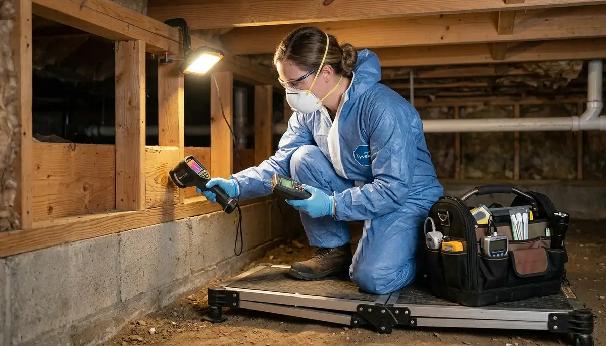 Mold inspection for Topeka, KS homes after water damage and seasonal moisture problems