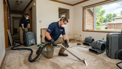 Water damage restoration team serving Topeka, KS with professional cleanup and repair services