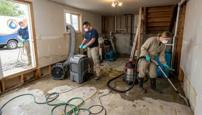 Water damage restoration team serving Topeka, KS with professional cleanup and repair services