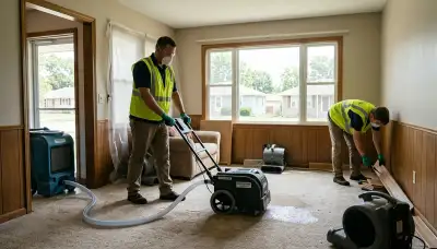 Water damage restoration team serving Topeka, KS for emergency cleanup and repairs