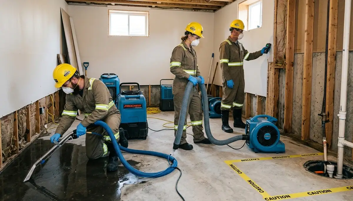 Water damage restoration team in Topeka, KS serving homes and businesses