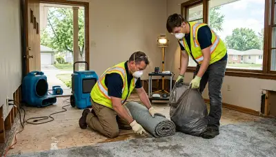 Water damage restoration team serving Topeka, KS with professional cleanup and repair services
