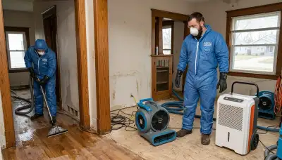 Water damage restoration team serving Topeka, KS for fast water extraction and cleanup