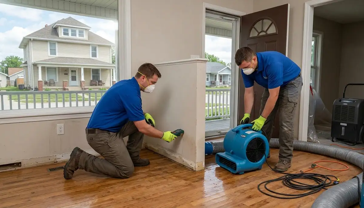 Water damage restoration team in Topeka, KS serving homes and businesses