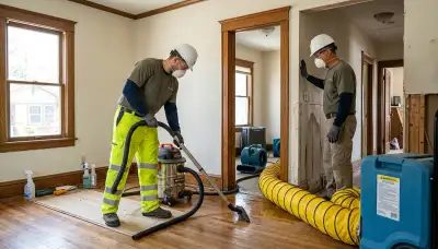 Water damage restoration team serving Topeka, KS for emergency cleanup and repairs