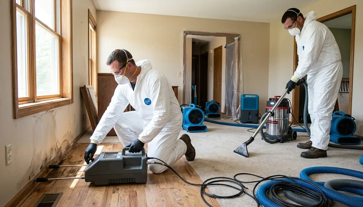 Water damage restoration team in Topeka, KS serving homes and businesses