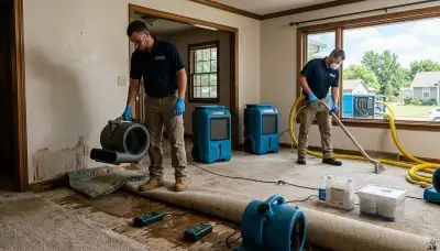 Water damage restoration team serving Topeka, KS for fast cleanup and repair